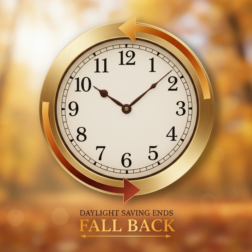 Clock moving backward